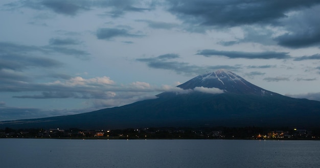 Fujisan in Kawaguciko at sunset time