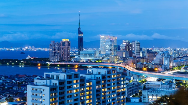 Fukuoka skyline in Hong Kong