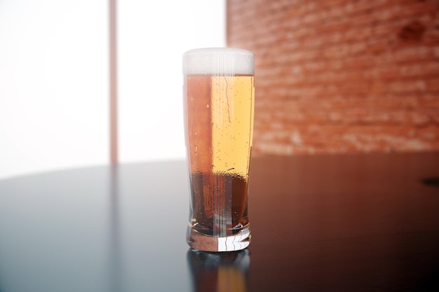 Full beer glass