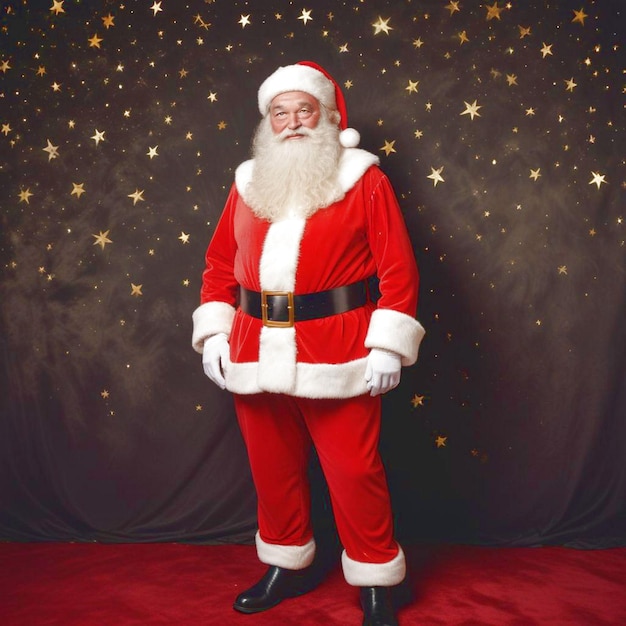 Photo full body santa claus illustration