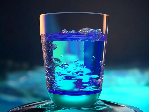 Full cup of Water 8k Realistic Vibrant color image downloade