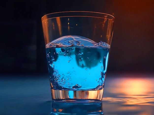 Full cup of Water 8k Realistic Vibrant color image downloade