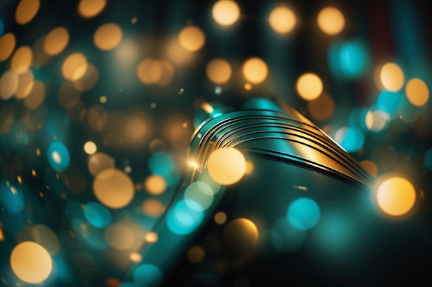 Full frame of art deco style bokeh