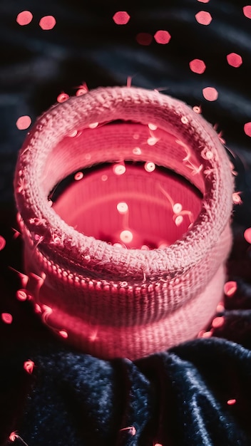 Full frame of pink blurred bokeh texture