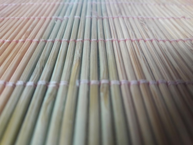 Photo full frame shot of bamboo mat