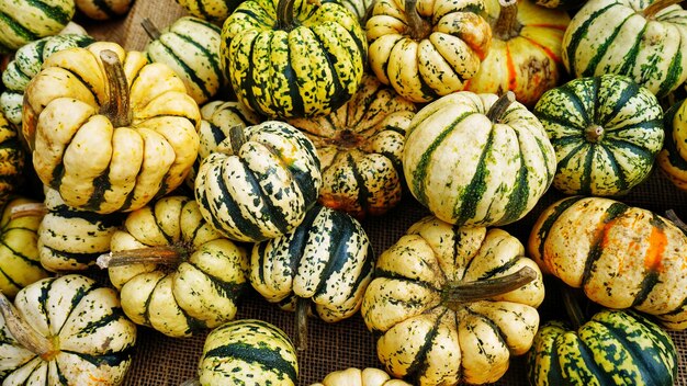 Photo full frame shot of pumpkins at market stall