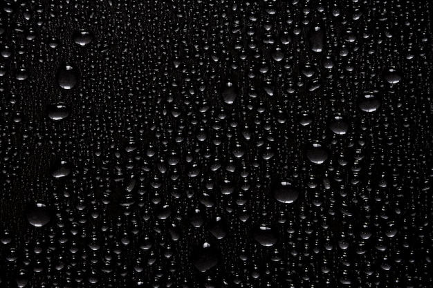 Full frame shot of raindrops on glass