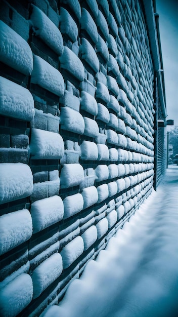 Full frame shot of snow on wall