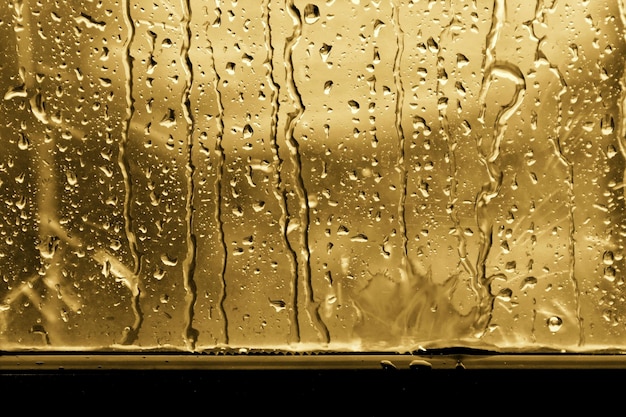 Full frame shot of wet glass window