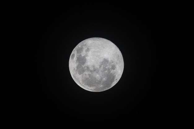 Full moon - night cloudless sky