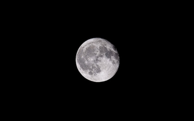 Full moon in the sky over the Kuban