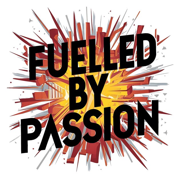 Fulled By Passion Tshirt Design Motivational Quote IllustartionTypography