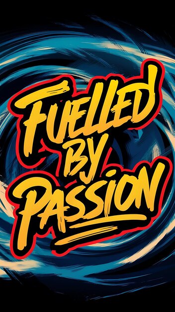 Fulled By Passion Tshirt Design Motivational Quote IllustartionTypography