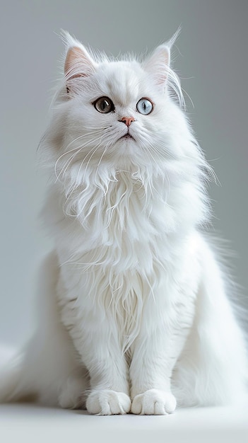 A FullGrown Chinese Li Hua Cat Sitting on the Ground