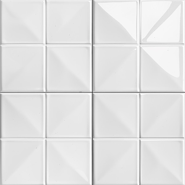 Photo a fullscreen flat whitetone monochromatic tile pattern composed of four square tiles forming on