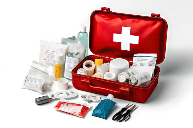 Fully Stocked First Aid Kit with Medications Generative AI