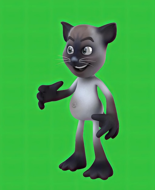 Photo fun 3d cartoon cat talking