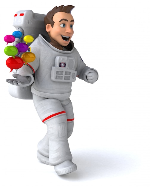 Fun astronaut animation