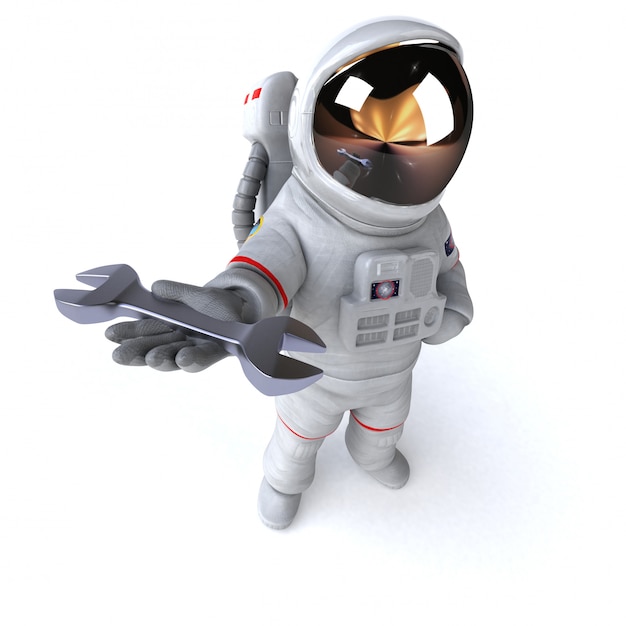 Fun astronaut animation