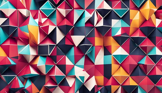 Fun background with triangles