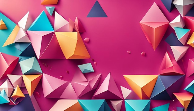 Fun background with triangles