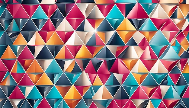 Fun background with triangles