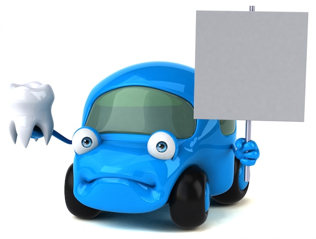 Fun car - 3D Illustration