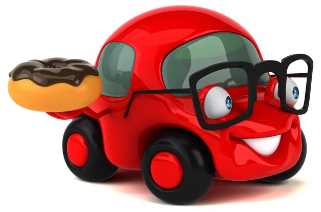 Fun car - 3D Illustration