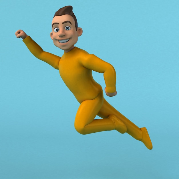 Fun cartoon yellow character