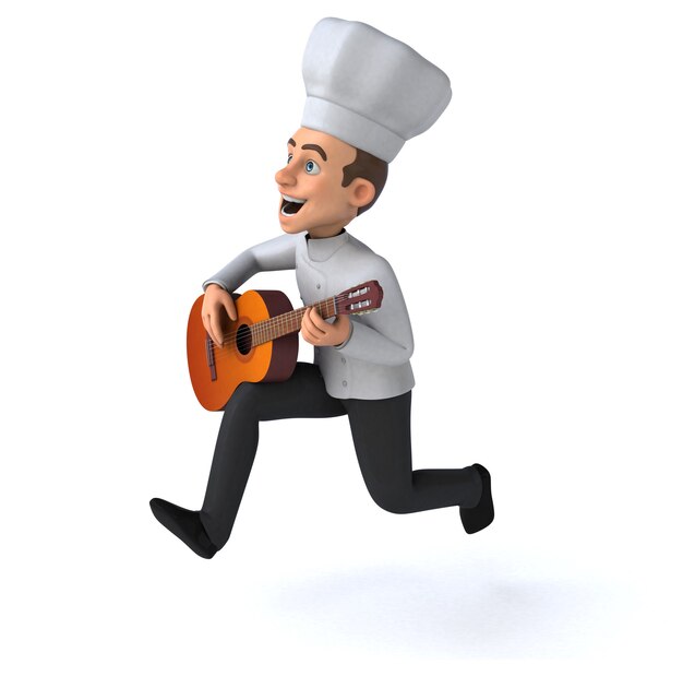 Fun chef 3D Illustration