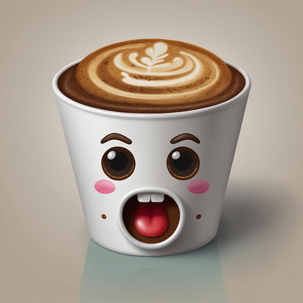 Photo fun coffee cup emoji images for creative communication