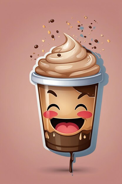 Photo fun coffee cup emoji images for creative communication