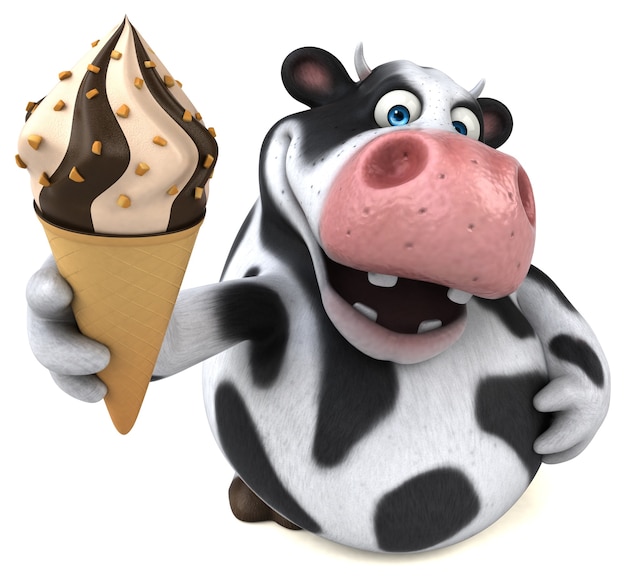 Fun cow illustration