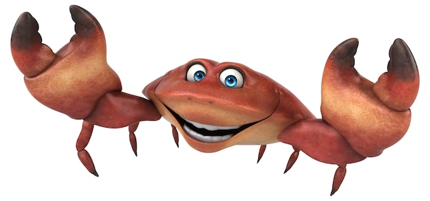 Fun crab - 3D Illustration