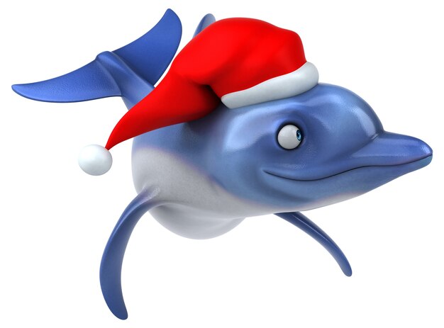 Fun Dolphin - 3D Illustration