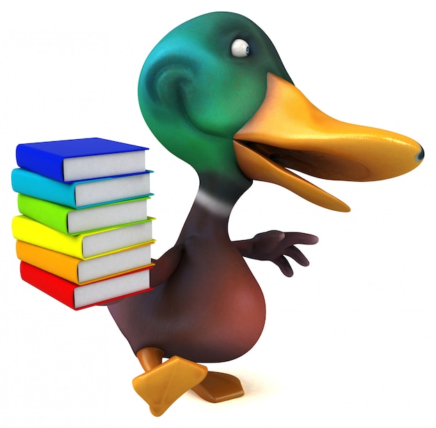 Fun duck - 3D Illustration