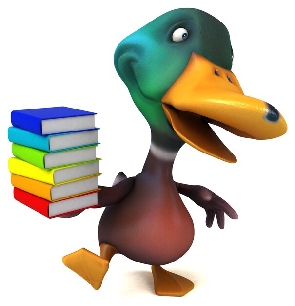 Fun duck - 3D Illustration