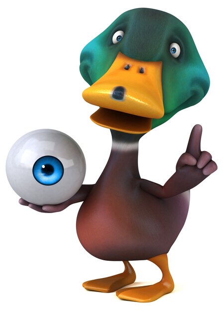 Fun duck - 3D Illustration