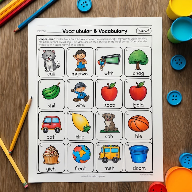 Photo fun and educational kindergarten worksheet images for early learners