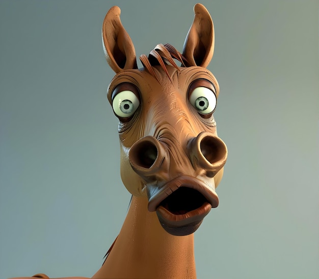 Fun Horse 3D Illustration