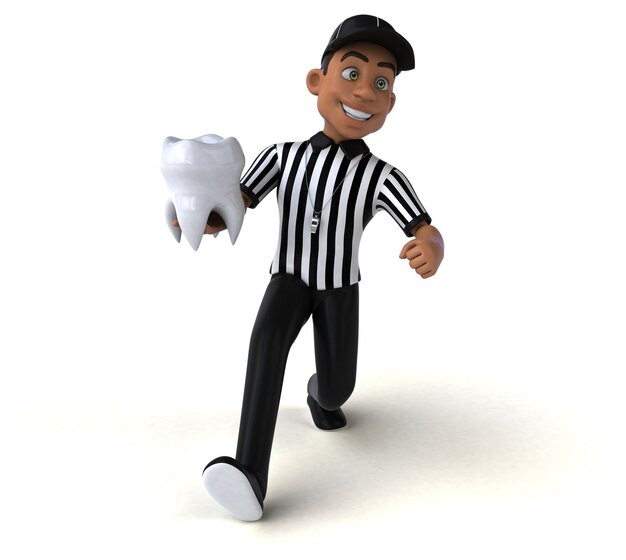 Fun Illustration of an american Referee