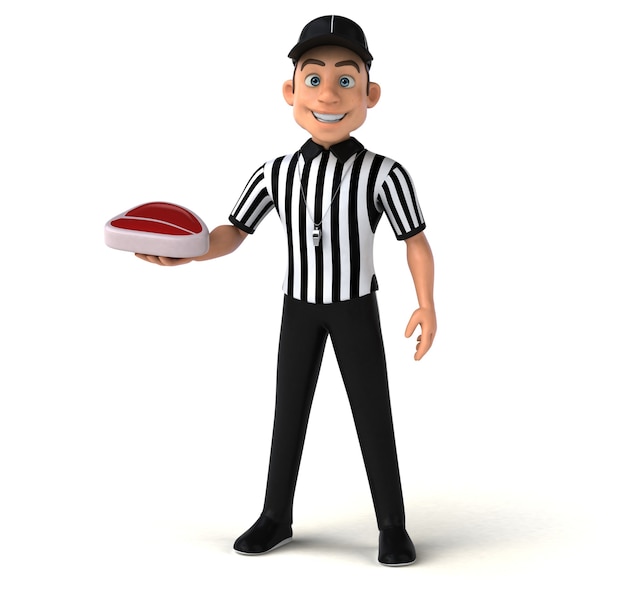 Fun Illustration of an american Referee