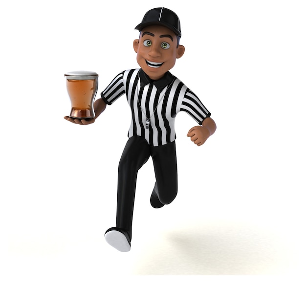 Fun Illustration of an american Referee