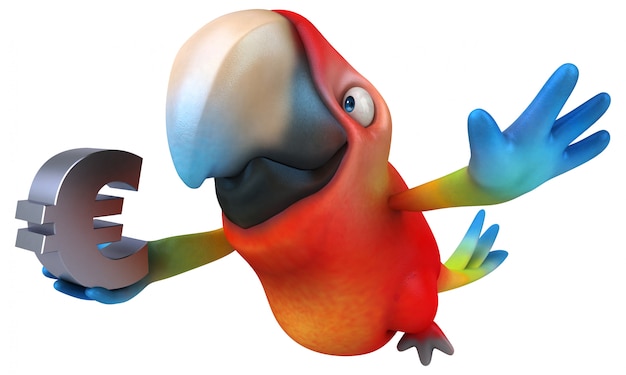 Fun parrot animation