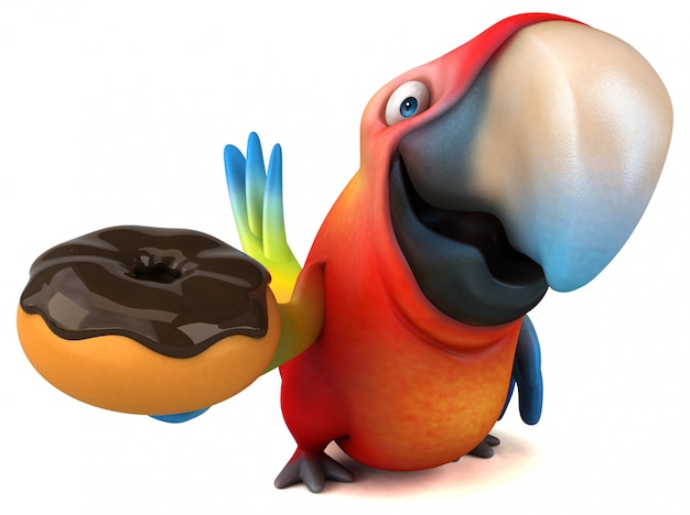 Fun parrot animation