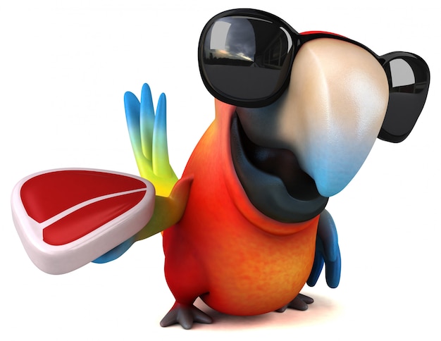 Fun parrot animation