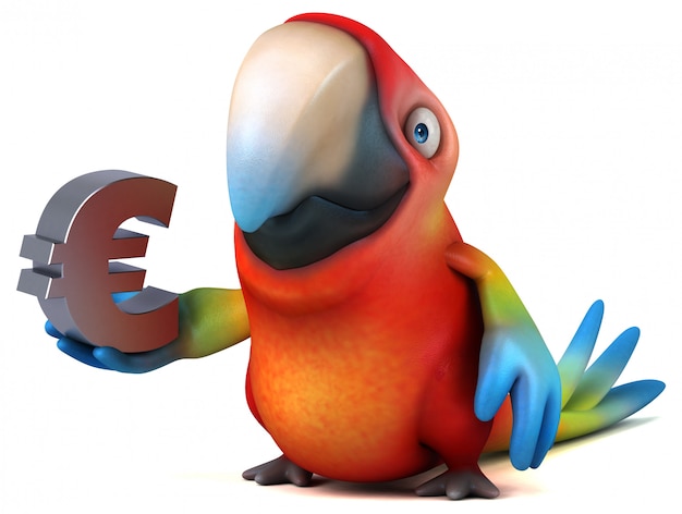 Fun parrot animation