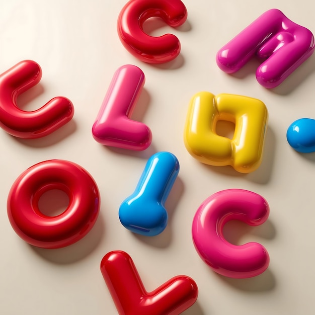 Photo fun and playful bubble letters for creative projects