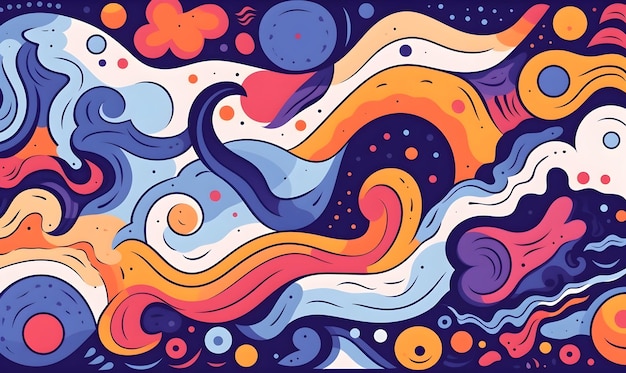 Fun Wavy Liquid Background Image illustration