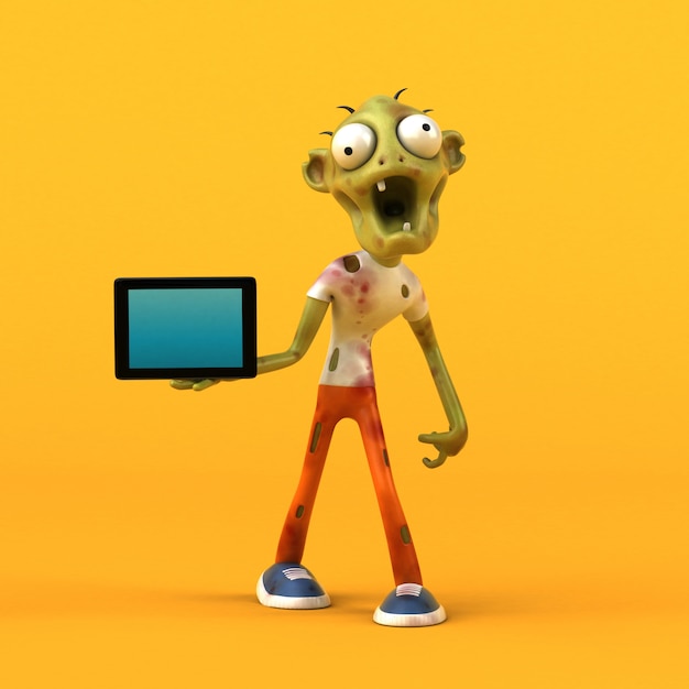 Fun zombie - 3D Illustration